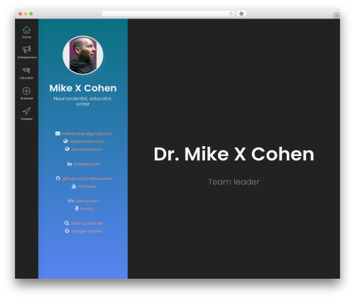 Breezycv widgets WordPress plugin - mikexcohen.com