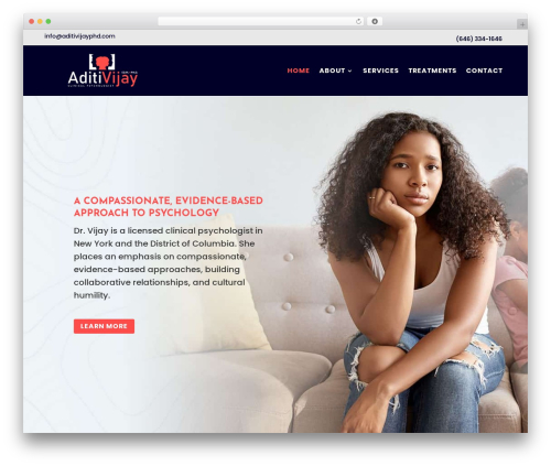 WordPress theme Divi - aditivijayphd.com