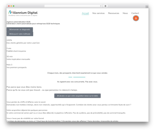 Best WordPress theme Seosight - millennium-digital.com