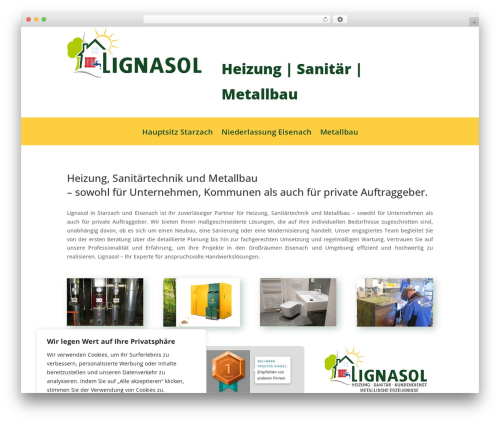 Divi WordPress website theme - lignasol.de