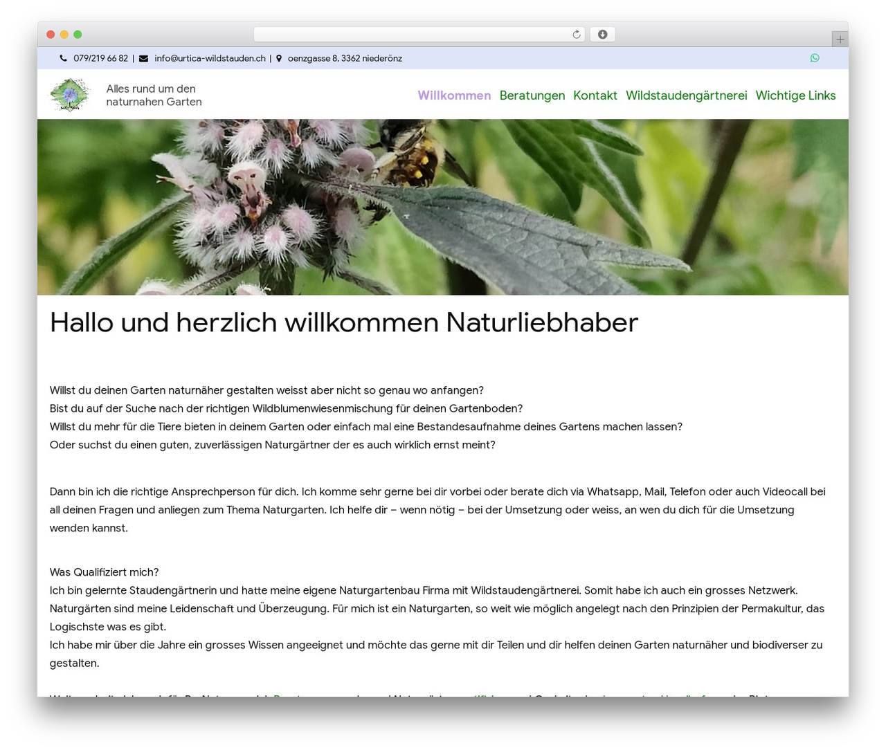 eCommerce Plus WordPress store theme - urtica-wildstauden.ch
