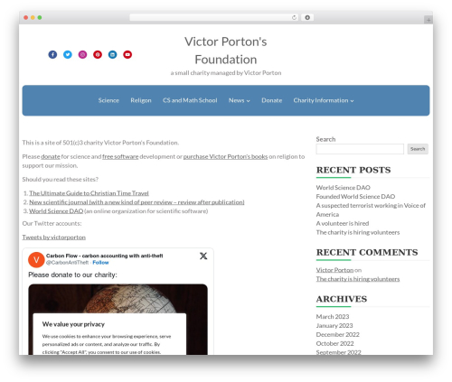 Educenter WordPress theme - vporton.name