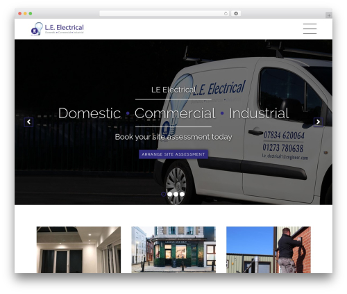 LE Electrical theme WordPress - leelectrical.com