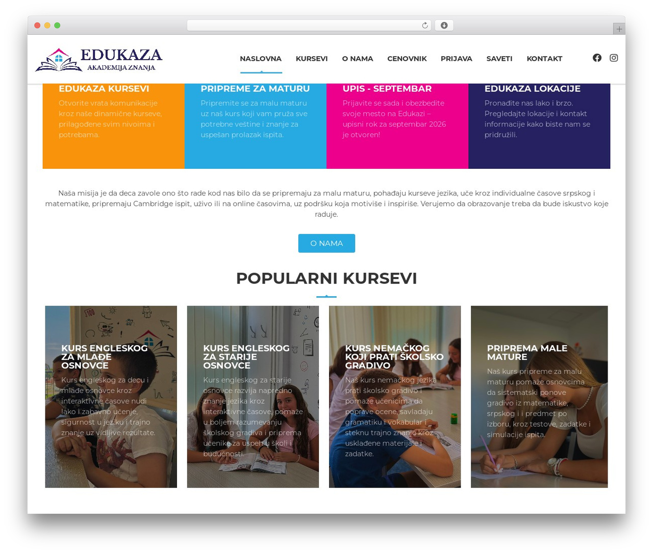 MasterStudy theme WordPress - edukaza.rs