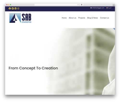 Nirman Construction theme WordPress - sabegypt.com