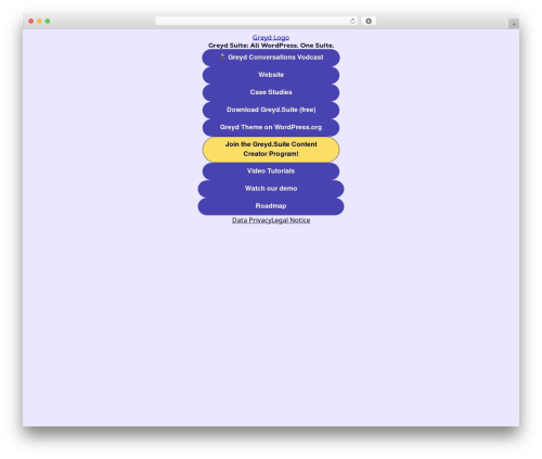 Greyd plugin WordPress plugin - overview.greydsuite.de