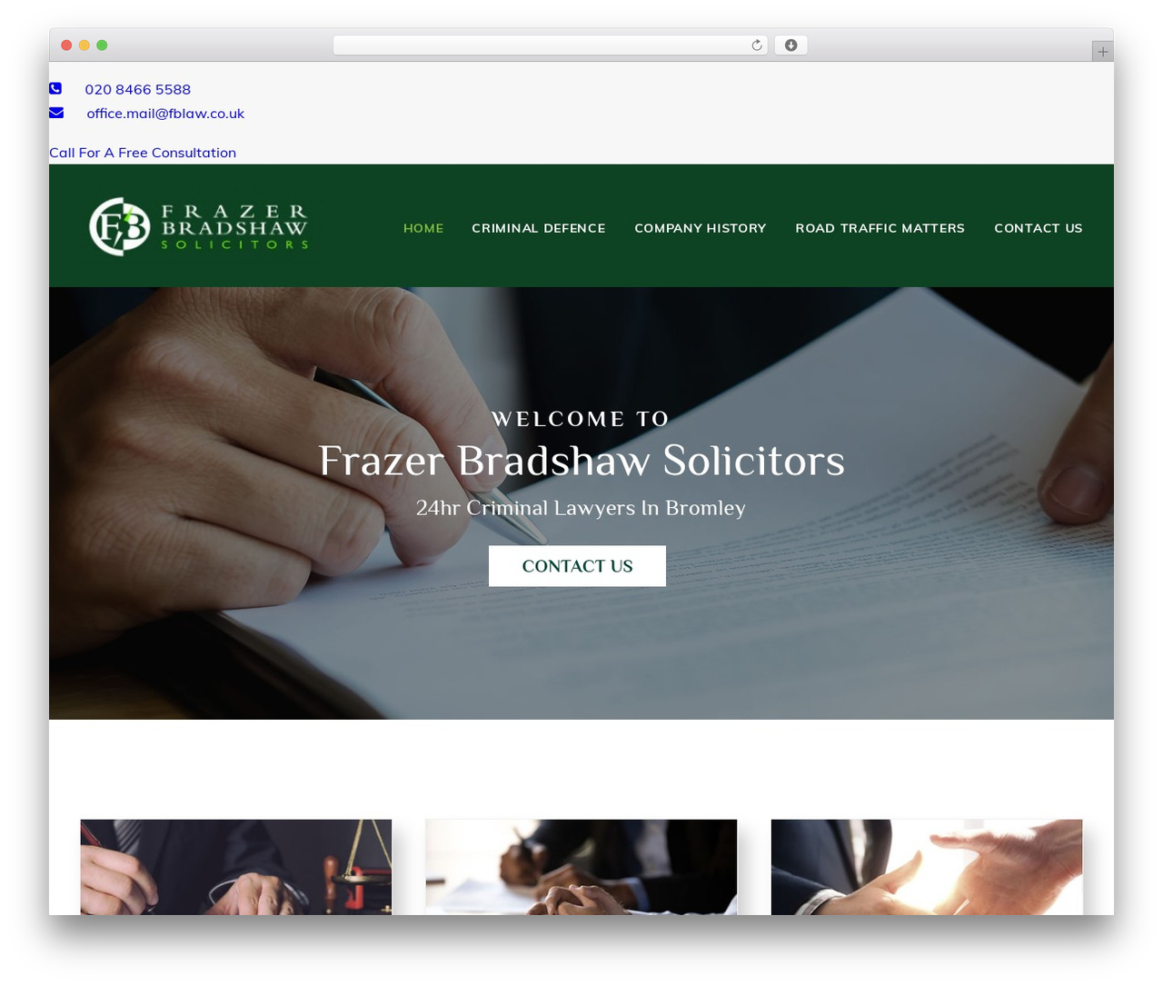 Uncode WordPress theme - fblaw.co.uk