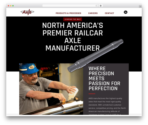 Axis WordPress theme - axis-worldwide.com