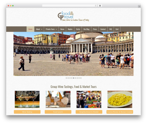 Canvas food WordPress theme - gtfoodandtravel.com