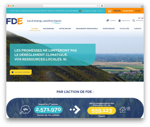FDE theme WordPress - francaisedelenergie.fr
