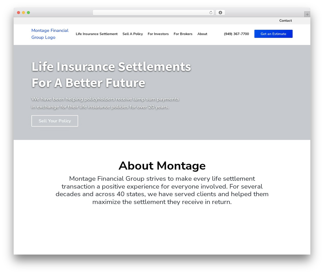 Genesis WordPress theme - montagegroup.com