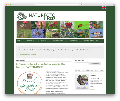 Modularity WordPress theme - naturfoto-hecker.de
