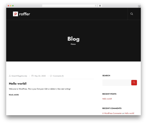 Proffer core WordPress plugin - greenvillagebd.org