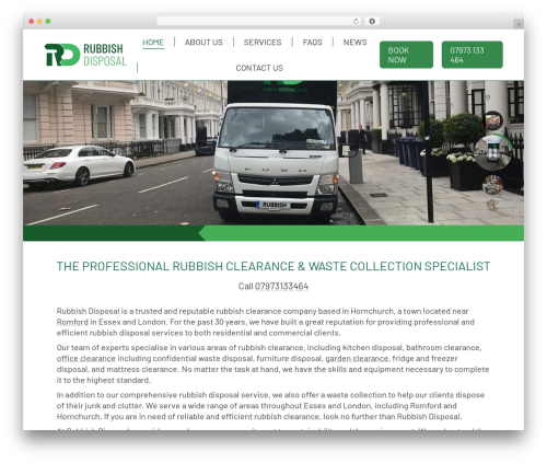 The7 company WordPress theme - rubbish-disposal.co.uk