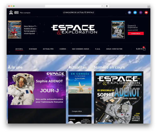 Theme WordPress Hello Elementor - espace-exploration.com