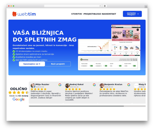 Webtim WP Theme WordPress theme design - webtim.si
