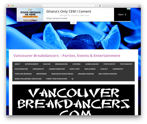 WordPress theme Beetle - vancouverbreakdancers.com