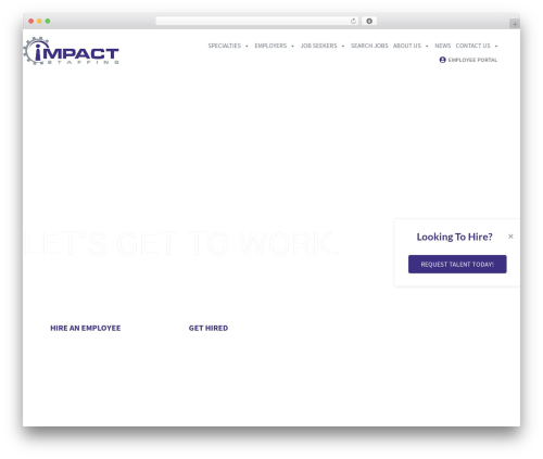 WordPress theme Hello Elementor - impactstaffing.com