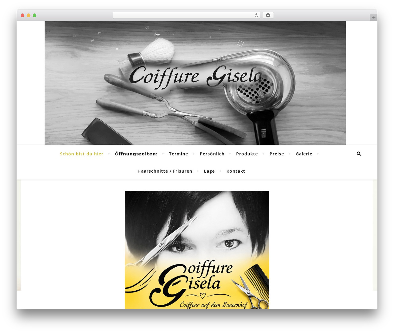 Bard theme WordPress - coiffure-gisela.ch
