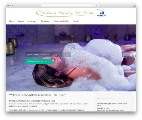 evolve Plus theme WordPress - wellnessbeautynails.de