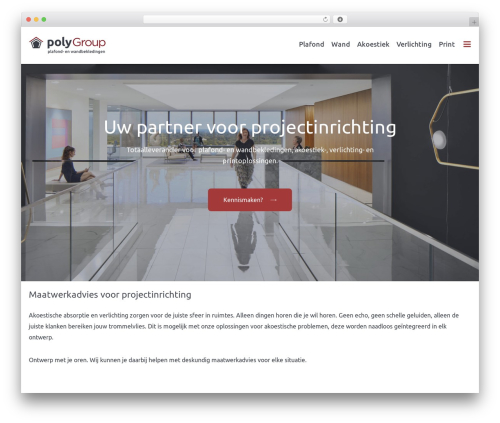 Fuze framework theme WordPress - polygroup.nl