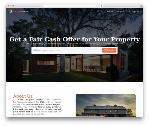 Cubewp framework WordPress plugin - cashbuyersportal.com