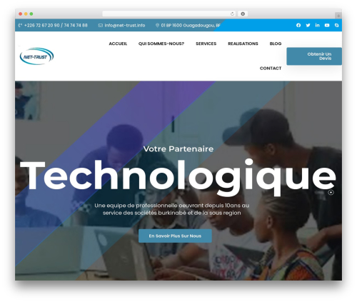 Quantech top WordPress theme - net-trust.info