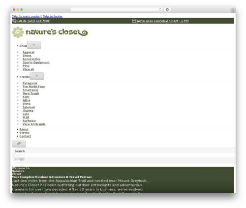 Best WordPress theme Bricks - naturescloset.net