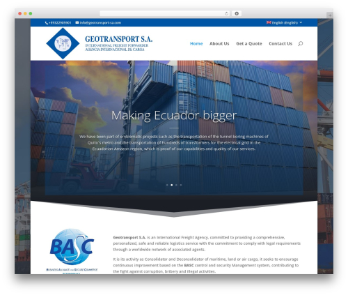 Preloader for divi WordPress plugin - geotransport-sa.com