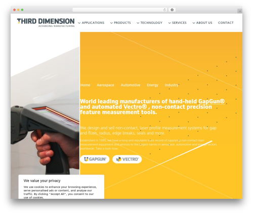 Modern premium WordPress theme - third.com