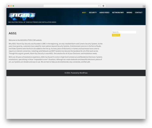 Modular Lite WordPress theme - ags1solution.com