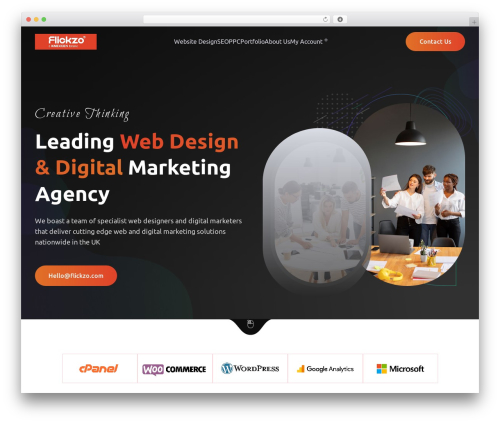 Webency WordPress theme - flickzo.com
