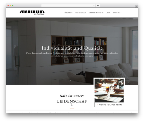Divi WordPress theme - tischlerei-madeheim.de