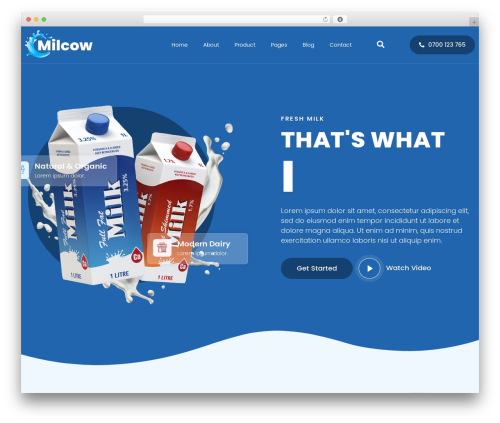 Jeg kit pro WordPress plugin - templatekit.jegtheme.com/milcow