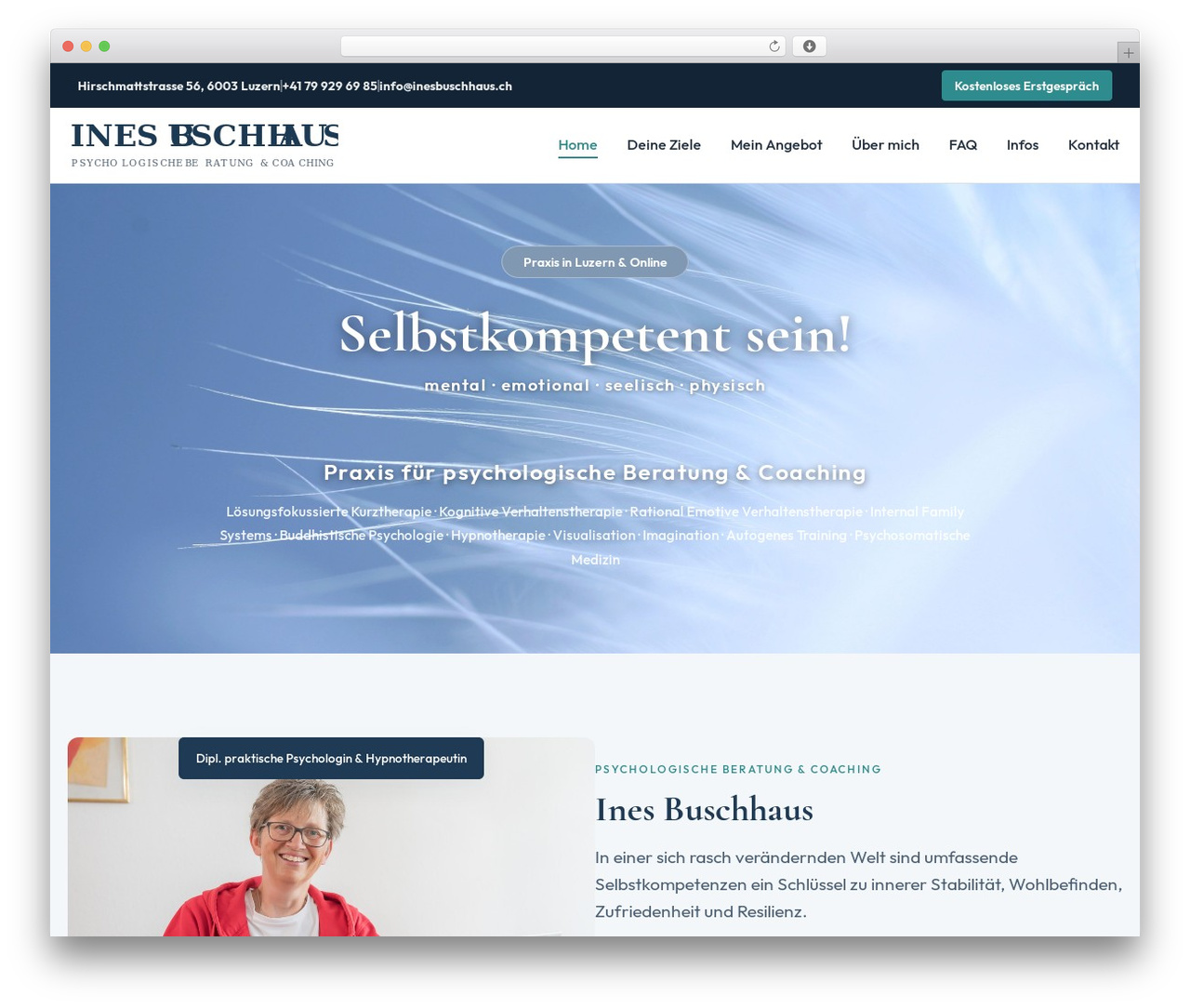 Hello Elementor WordPress theme - inesbuschhaus.ch