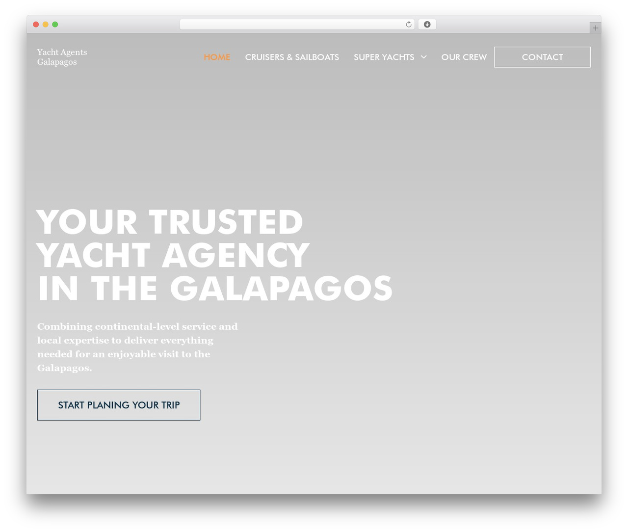 Hub WordPress theme - yachtagentsgalapagos.com
