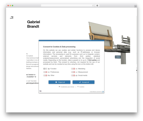 Theme WordPress Ocularus WP - gabrielbrandt.com