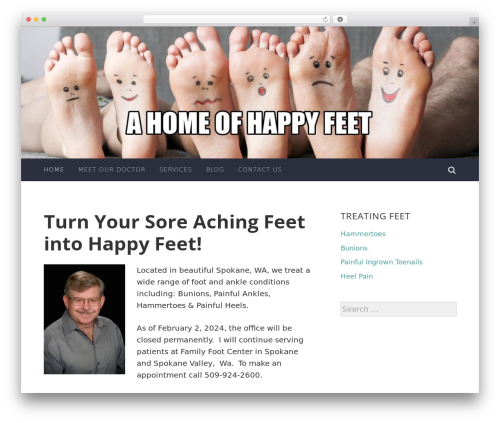 WordPress theme Accent - homeofhappyfeet.com