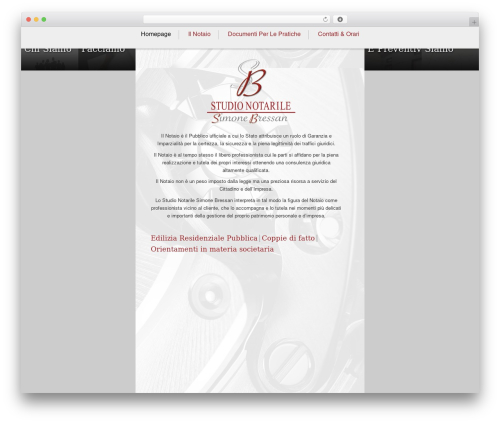 WordPress theme Bressan Theme - www.notaiobressan.it