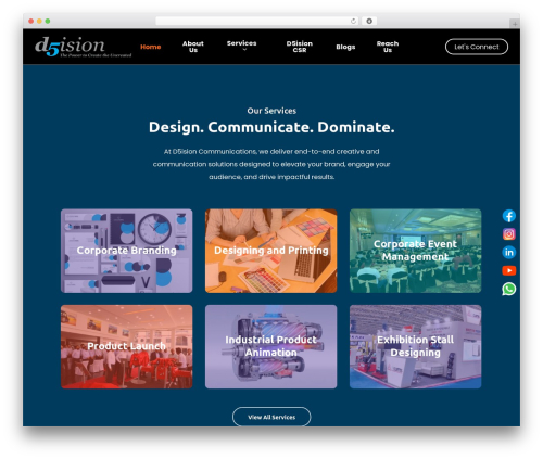 Sticky social link WordPress plugin - d5ision.com