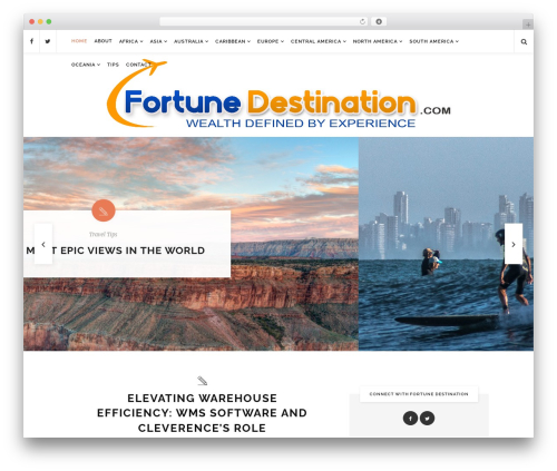 Alison WordPress theme - fortunedestination.com
