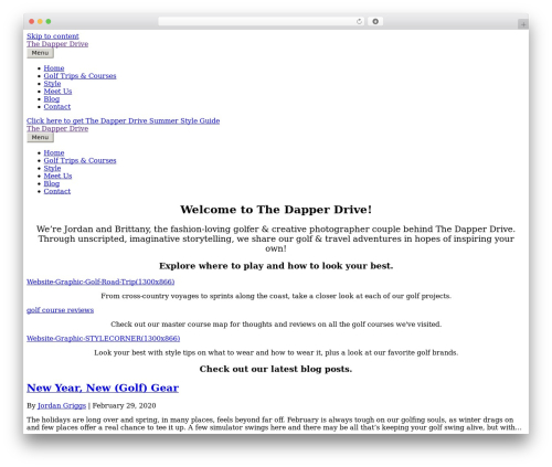 Beaver Builder Theme WordPress theme - thedapperdrive.com