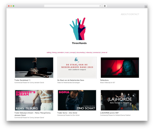 Boxes WordPress theme - threehands.eu
