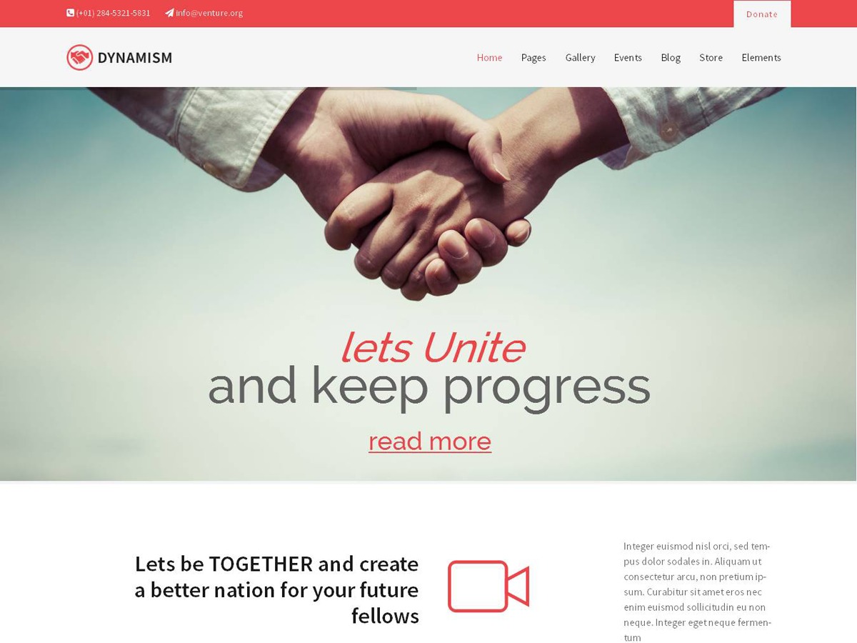 Dynamism theme WordPress Dynamism theme WordPress