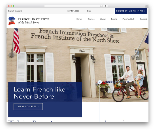 French WordPress theme - frenchinstitutens.com