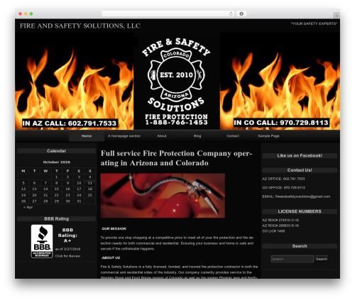 raindrops WordPress theme - fireandsafetysolutions.net