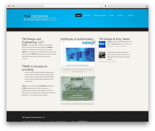 Redux WordPress theme - tmde.us