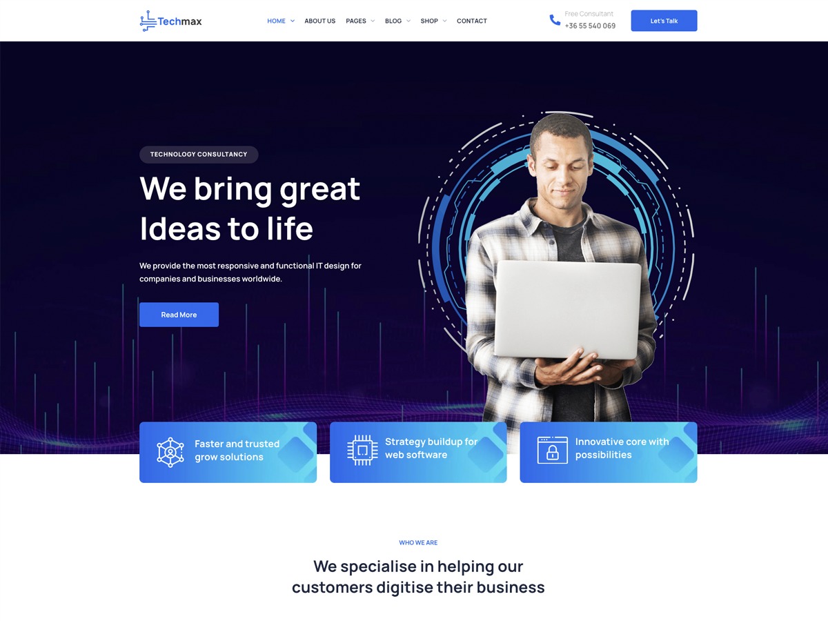 TechMax WordPress news theme by Pixelcurve