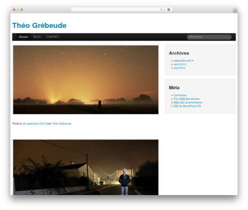 The Bootstrap WordPress theme - theogrebeude.com