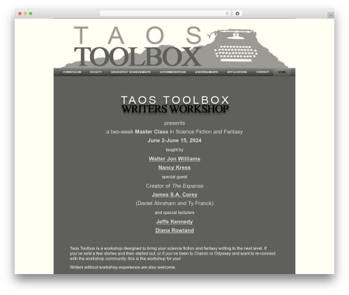 Toolbox2 theme WordPress - taostoolbox.com